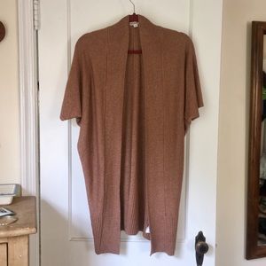 Long Tan, Light Brown Cardigan Sweater